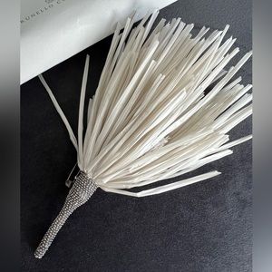 Brunello Cucinelli Floral Flower Beaded Pin, NWT